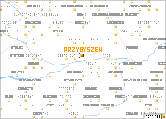 map of Przybyszew