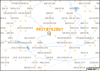map of Przybyszowy