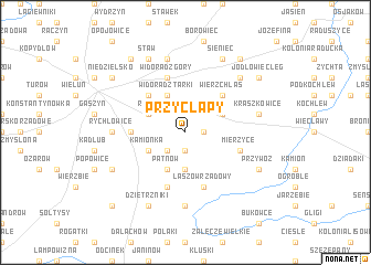 map of Przycłapy