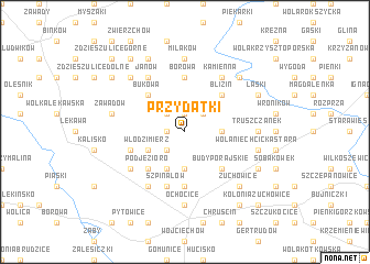 map of Przydatki