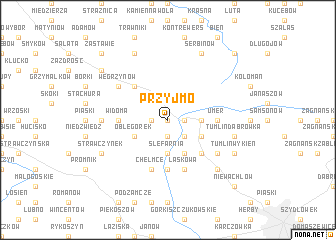 map of Przyjmo