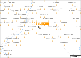 map of Przyłęków