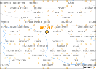 map of Przyłęk