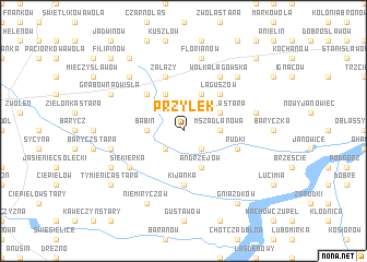 map of Przyłęk