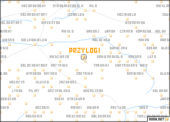 map of Przyłogi