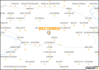 map of Przymiarki