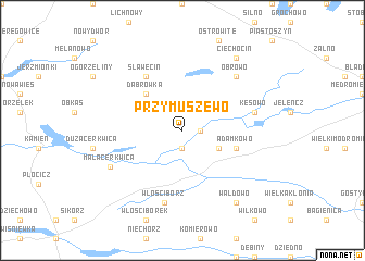 map of Przymuszewo