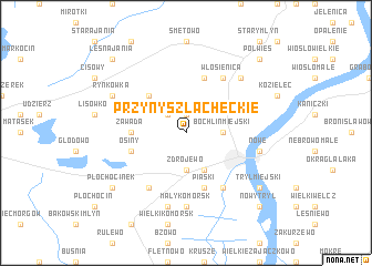 map of Przyny Szlacheckie