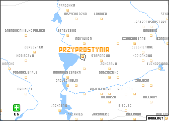 map of Przyprostynia