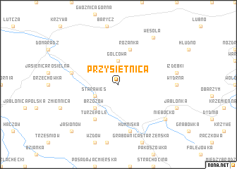 map of Przysietnica