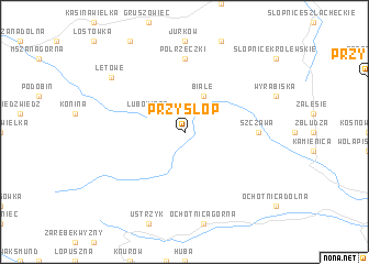 map of Przysłop