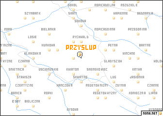 map of Przysłup