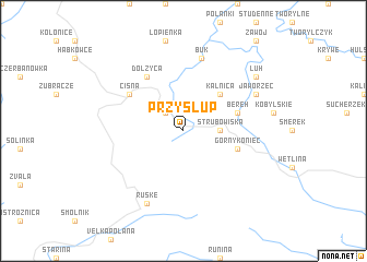 map of Przysłup