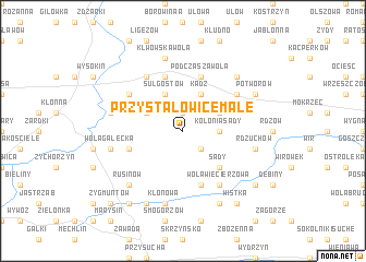 map of Przystałowice Małe