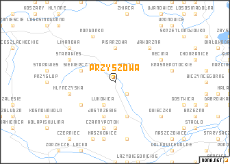 map of Przyszowa