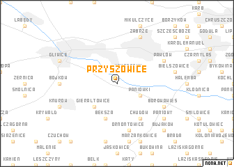 map of Przyszowice