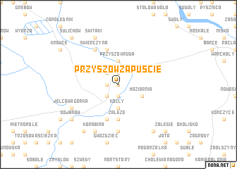 map of Przyszów Zapuście