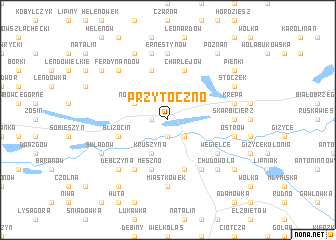 map of Przytoczno