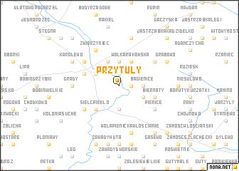 map of Przytuły