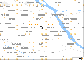 map of Przywieczerzyn