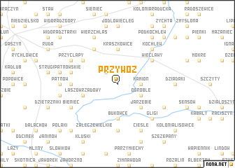 map of Przywóz