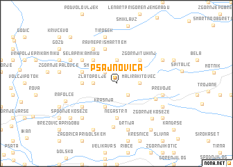 map of Pšajnovica