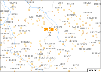 map of Pšanik