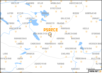 map of Psarce