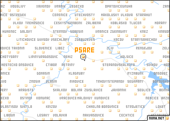 map of Psáře