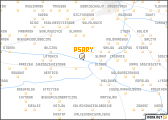 map of Psary