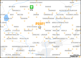 map of Psary