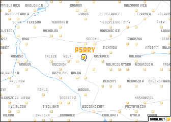 map of Psary