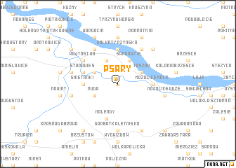 Psary (Poland) map - nona.net