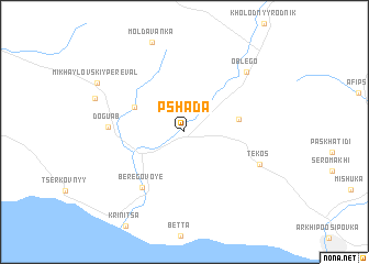 map of Pshada