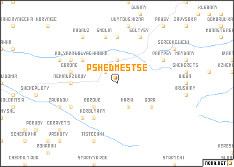 map of Pshedmestse