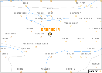 map of Pshovaly