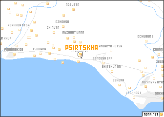 map of Pʼsirtsʼkha