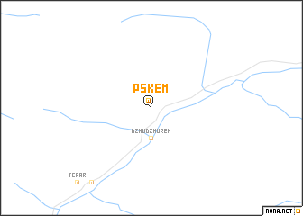 map of Pskem