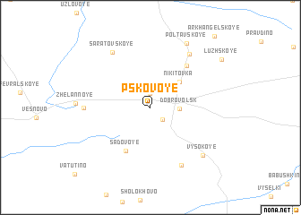 map of Pskovoye