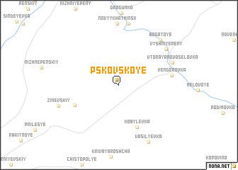 map of Pskovskoye