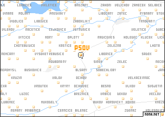 map of Pšov