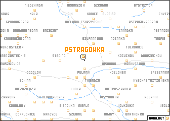 map of Pstrągówka