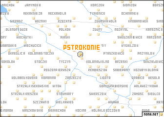 map of Pstrokonie