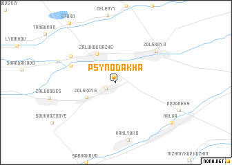 map of Psynodakha