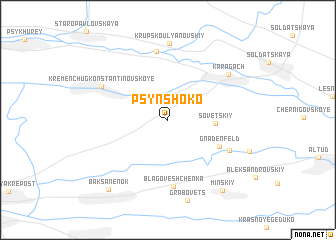map of Psynshoko
