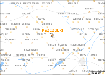 map of Pszczółki