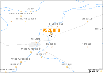 map of Pszenno
