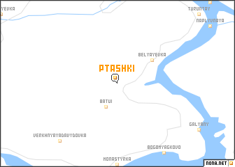 map of Ptashki