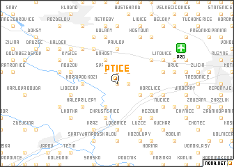 map of Ptice