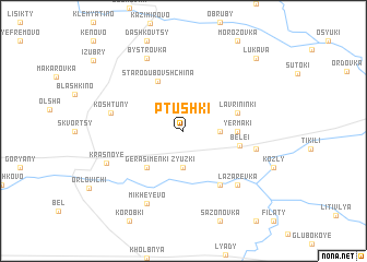 map of Ptushki